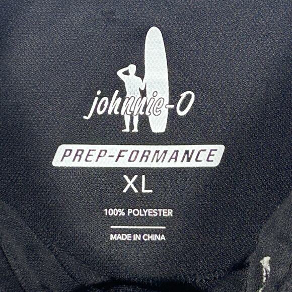 Johnnie-O Prep-Formance Polo Shirt XL Black Wake Forest WF Logo Performance Golf - Picture 3 of 7